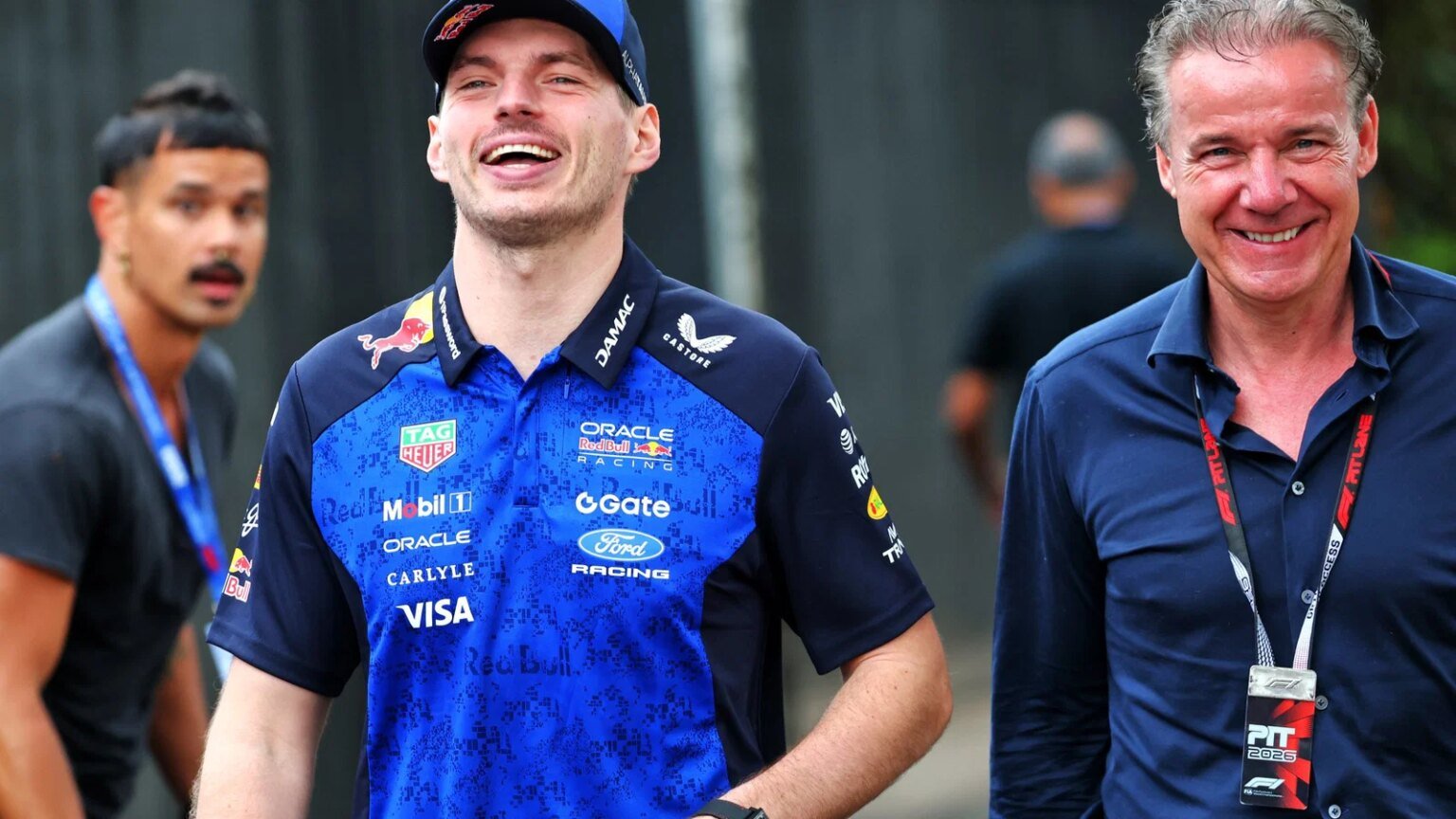 Verstappen and his manager Vermeulen