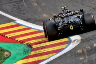 Mercedes engines suffered an unknown glitch out of Turn 1