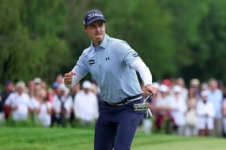 Michael Holik eagle the final hole to win his first Euro Tour victory