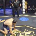Missed Fist: Fighter taps out 1 second into match, due to motorcycle injury