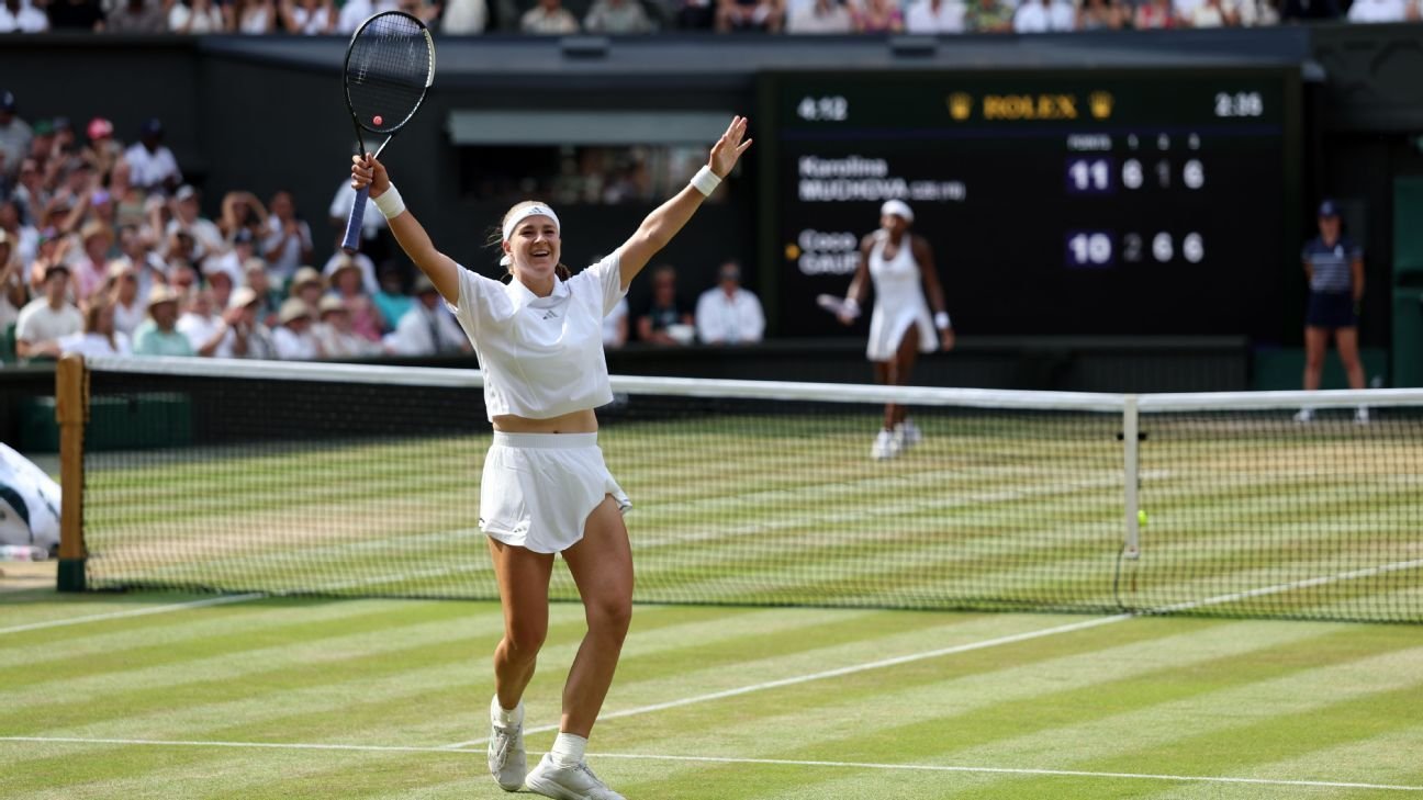 Muchova ends Gauff's losing streak in Wimbledon semifinals