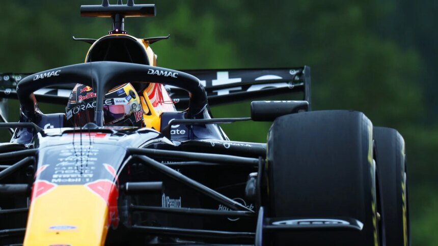 Red Bull ran an older-spec rear wing in Belgium