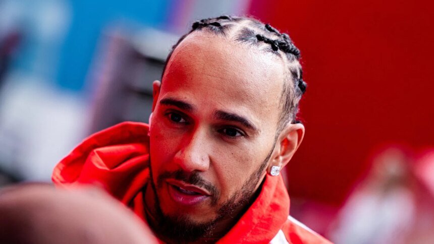 Hamilton showed off his surfing skills during a short break