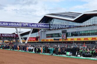 On the grid at Silverstone