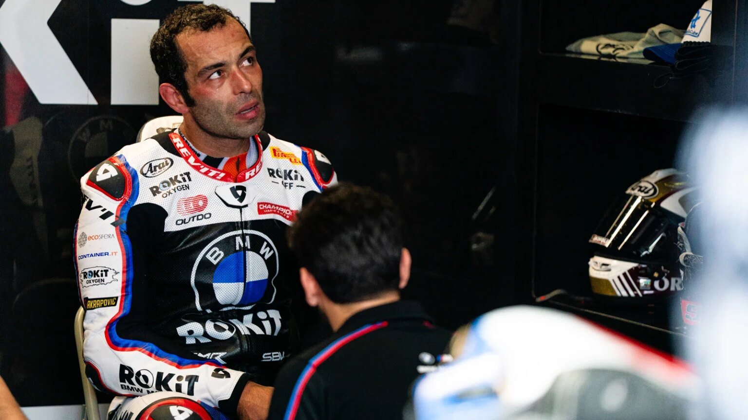 Danilo Petrucci, 2026 UK WorldSBK, pit box. Credit: Tony Goldsmith.