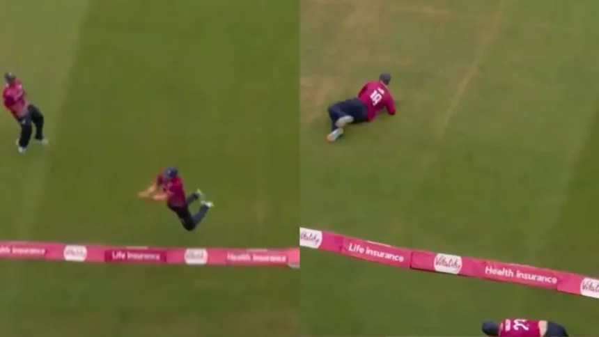Watch: David Willey, Saif Zaib pull off one of cricket