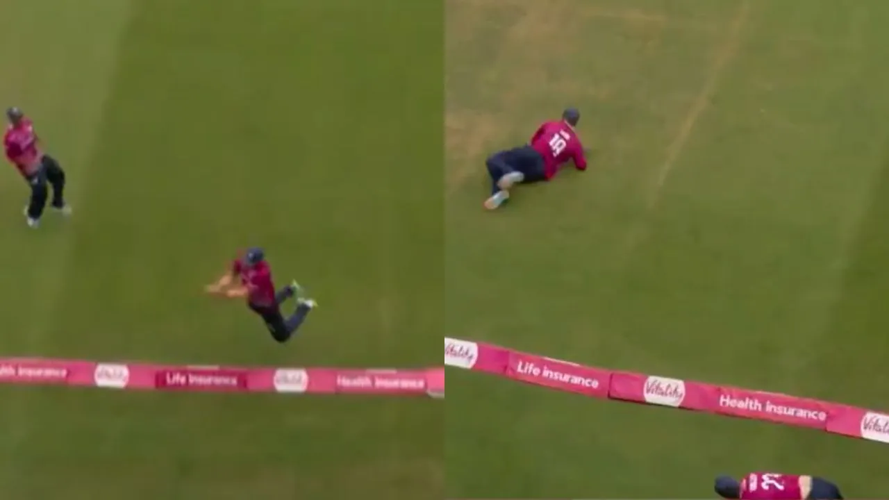Watch: David Willey, Saif Zaib pull off one of cricket