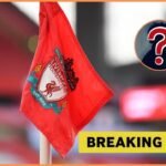 Liverpool flag with breaking news and mystery man