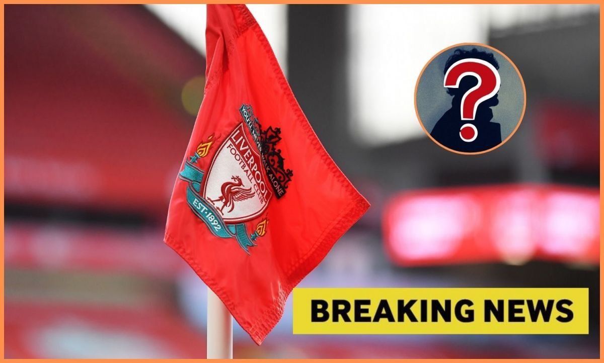 Liverpool flag with breaking news and mystery man